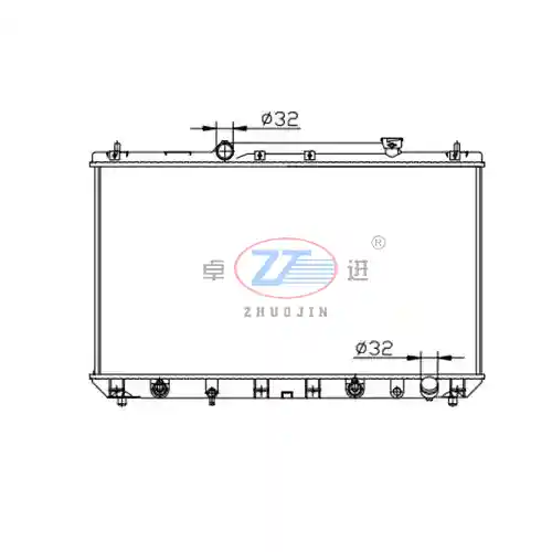 Aluminum plastic radiator for household cars